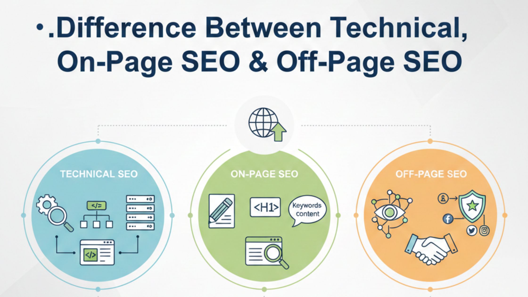 Difference Between Technical, On-Page & Off-Page SEO